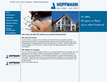 Tablet Screenshot of hoffmannbau.de